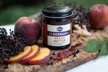 Load image into Gallery viewer, **Limited Edition** Sizzling Summer Elderberry Peach Butter - 9oz