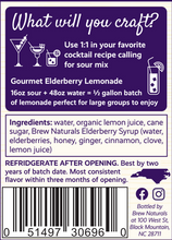 Load image into Gallery viewer, Elderberry Sour Mix - 10oz, 16oz
