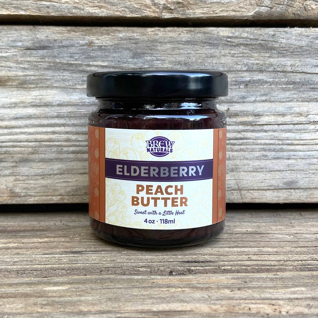 **Limited Edition** Sizziling Summer Elderberry Peach Butter--4oz