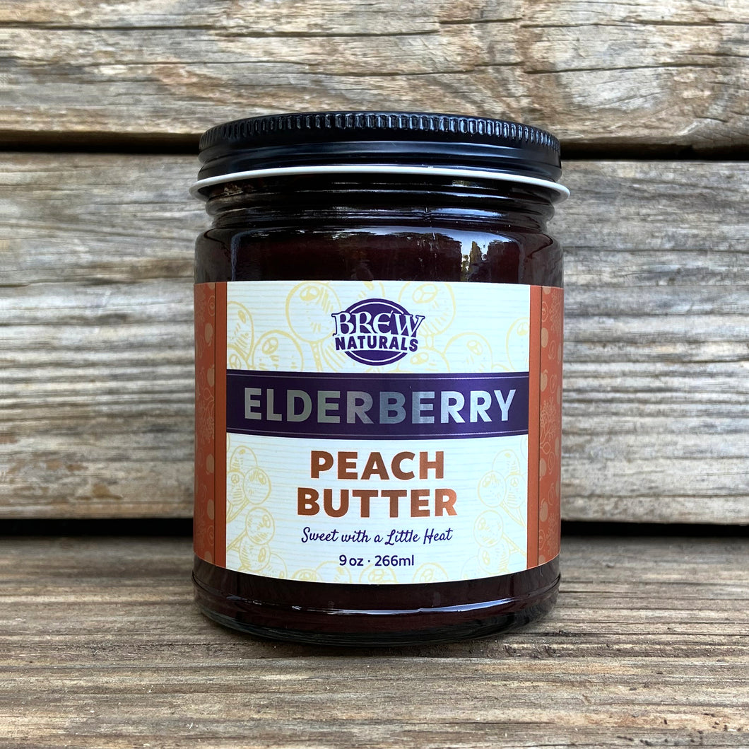 **Limited Edition** Sizziling Summer Elderberry Peach Butter--9oz