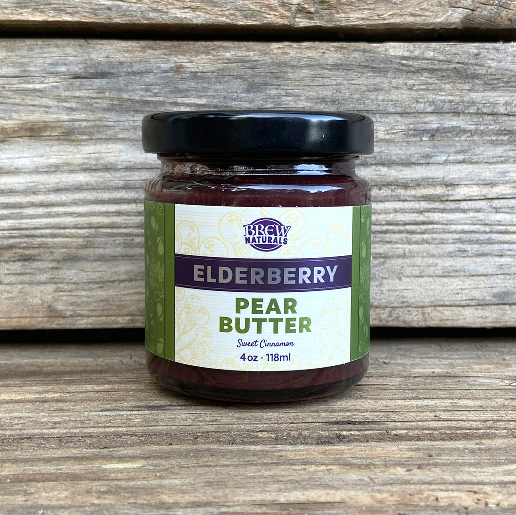 **Limited Edition** Sweet Cinnamon Elderberry Pear Butter--4oz