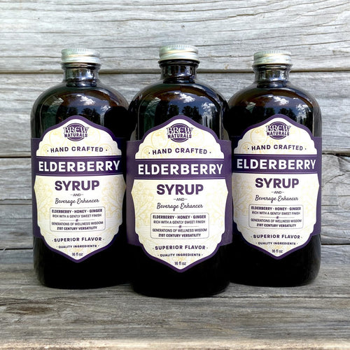 Brew Naturals Elderberry Syrup 16oz 3 Bottles Bundle